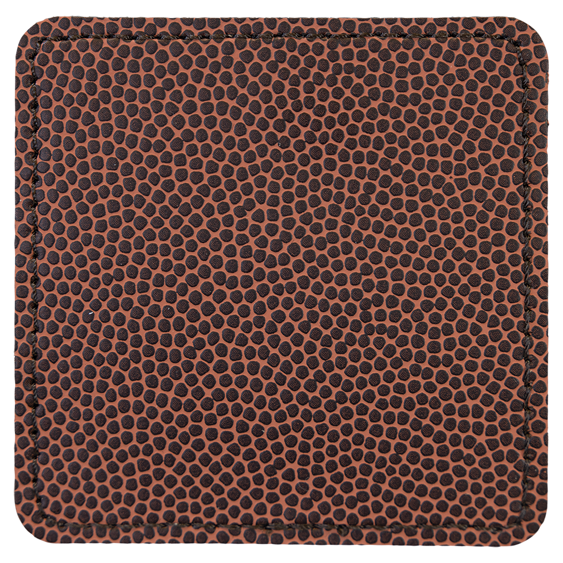 3" x 3" Football Square Leatherette Patch with Adhesive – item PTH815 image 2