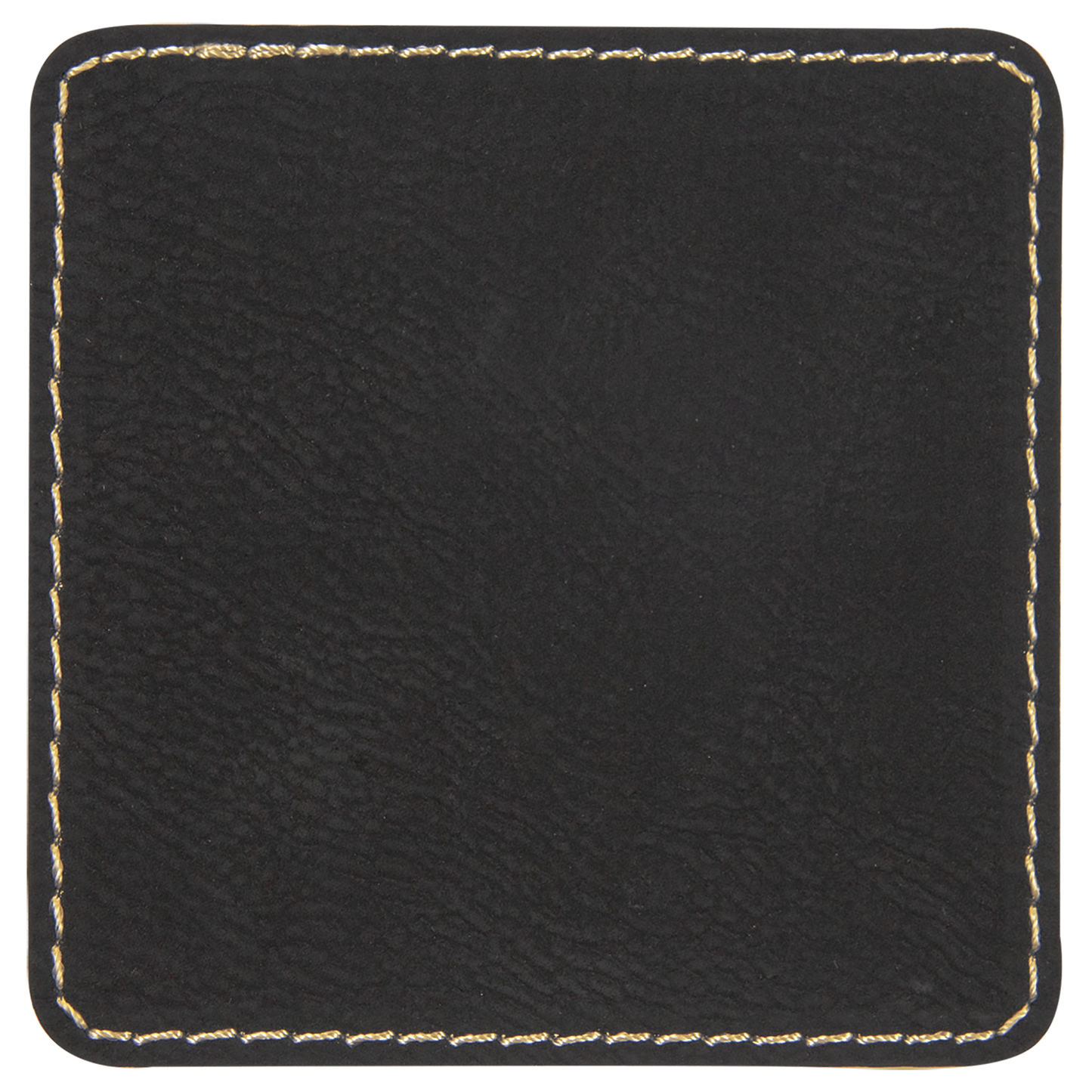 3" x 3" /Gold Square Leatherette Patch with Kota Pro – item PTH856 image 2