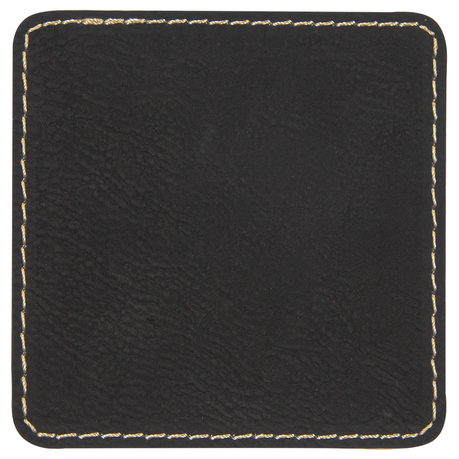 3" x 3" /Gold Square Leatherette Patch with Kota Pro – item PTH856 image 2