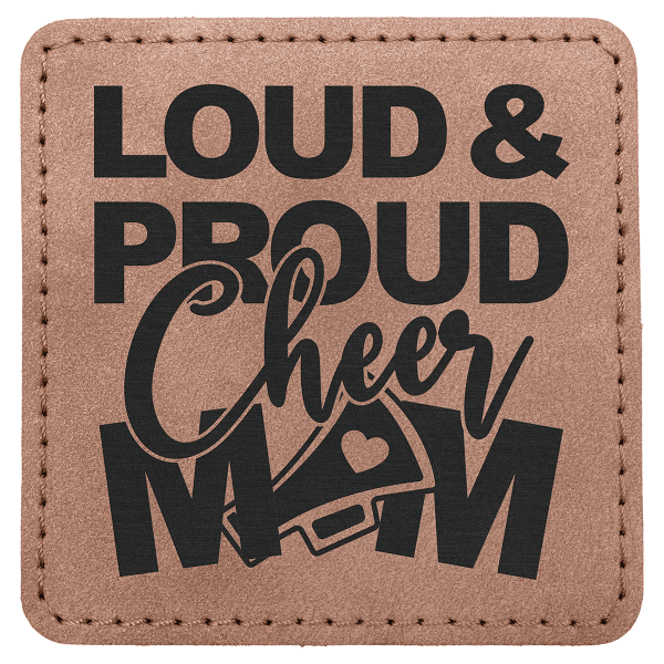 3" x 3" Blush Square Leatherette Patch with Kota Pro Premier – item PTH870 image 3