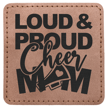 3" x 3" Blush Square Leatherette Patch with Kota Pro Premier – item PTH870