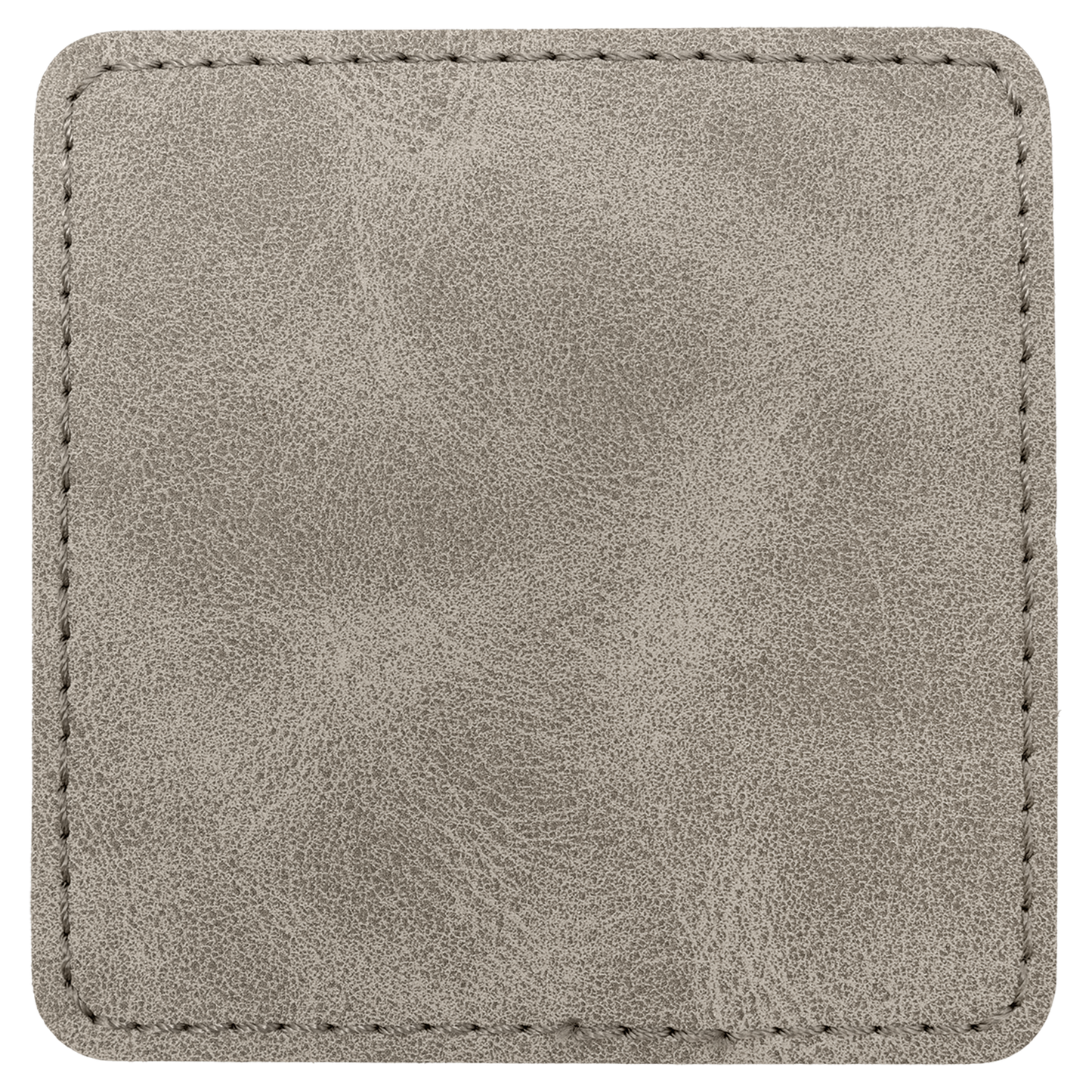 3" x 3" Gray Square Leatherette Patch with Kota Pro Premier – item PTH872 image 2