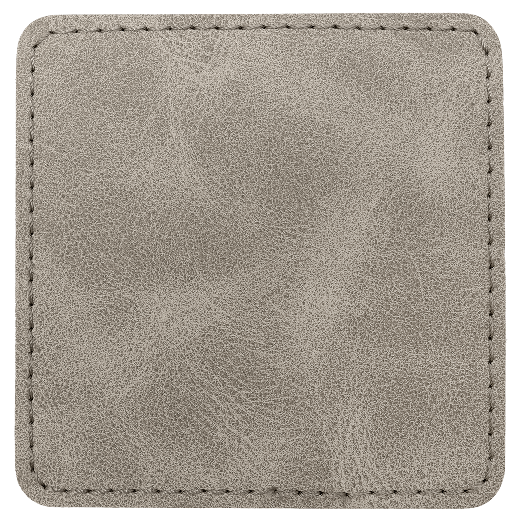3" x 3" Gray Square Leatherette Patch with Kota Pro Premier – item PTH872 image 2