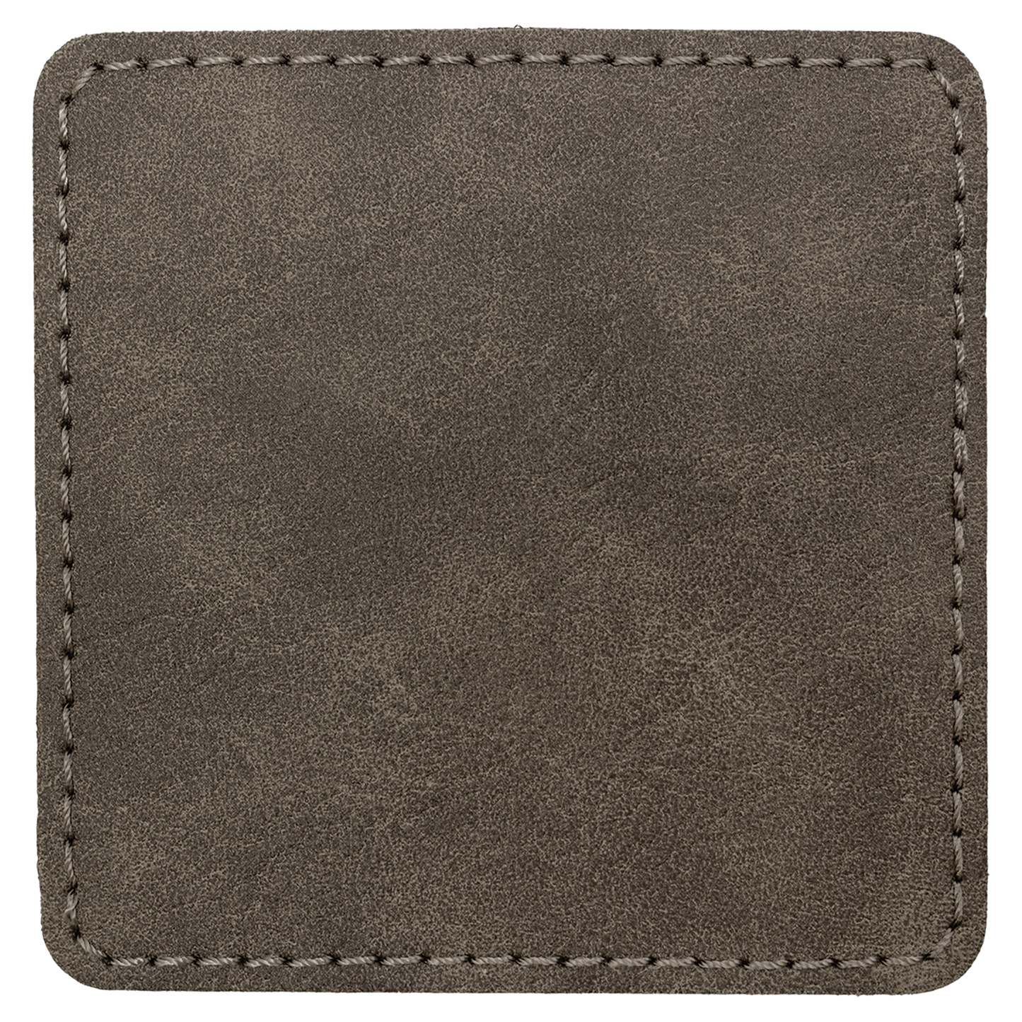 3" x 3" Dark Gray Square Leatherette Patch with Pro Premier – item PTH873 image 2