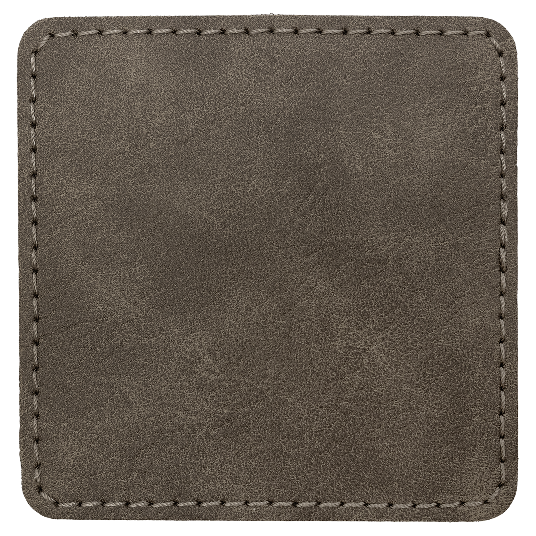 3" x 3" Dark Gray Square Leatherette Patch with Pro Premier – item PTH873 image 2