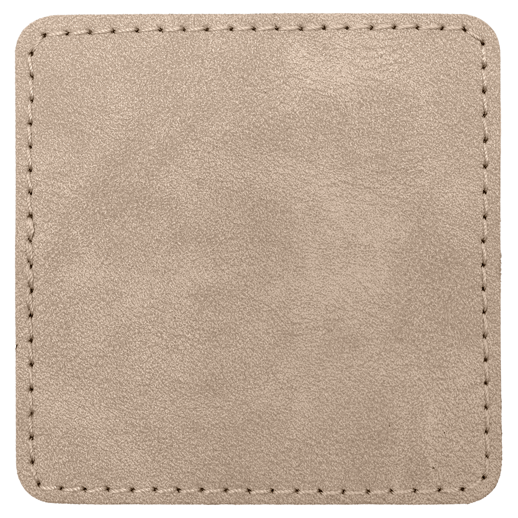 3" x 3" Light Tan Square Leatherette Patch with Pro Premier – item PTH874 image 2