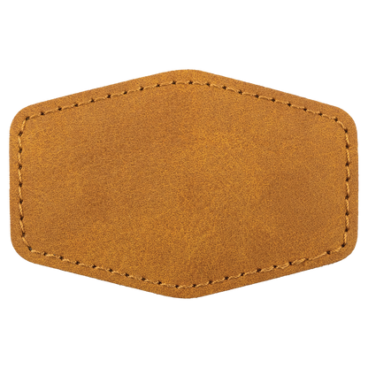 3" x 2" Light Hex Leatherette Patch with Pro Premier – item PTH917 image 2