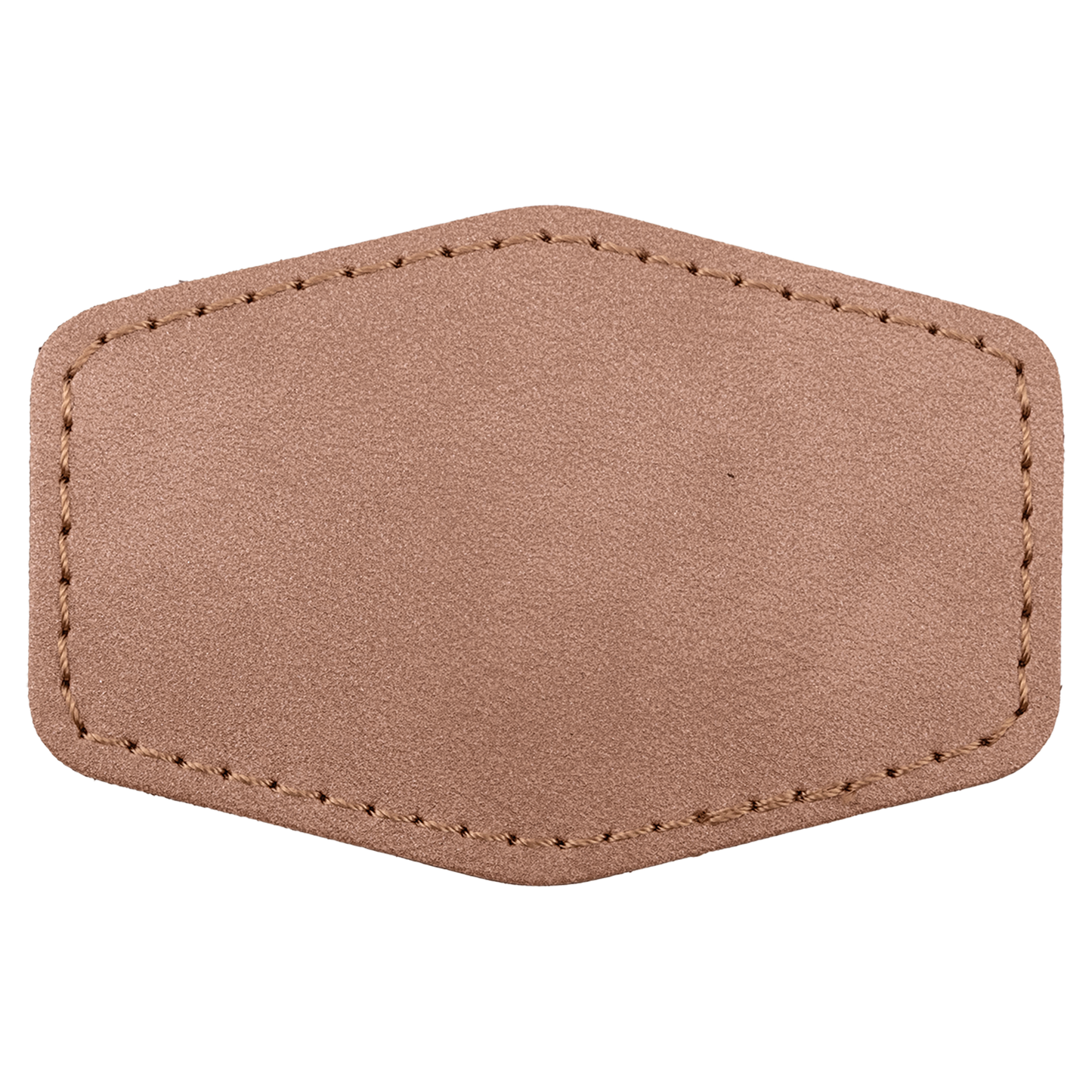 3" x 2" Blush Hex Leatherette Patch with Kota Pro Premier – item PTH920 image 2