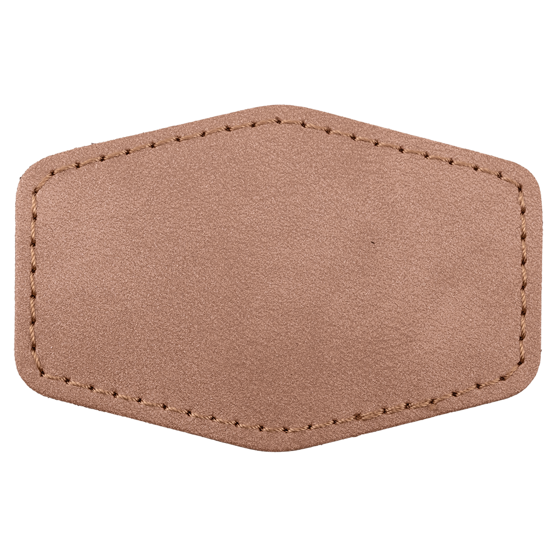 3" x 2" Blush Hex Leatherette Patch with Kota Pro Premier – item PTH920 image 2