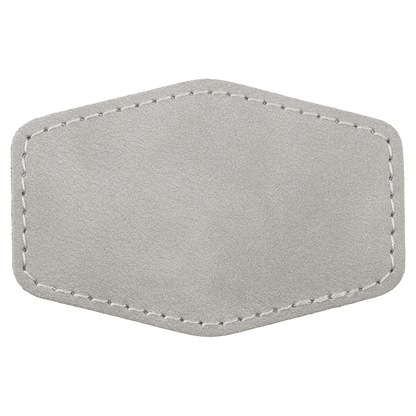 3" x 2" Light Hex Leatherette Patch with Pro Premier – item PTH921 image 2