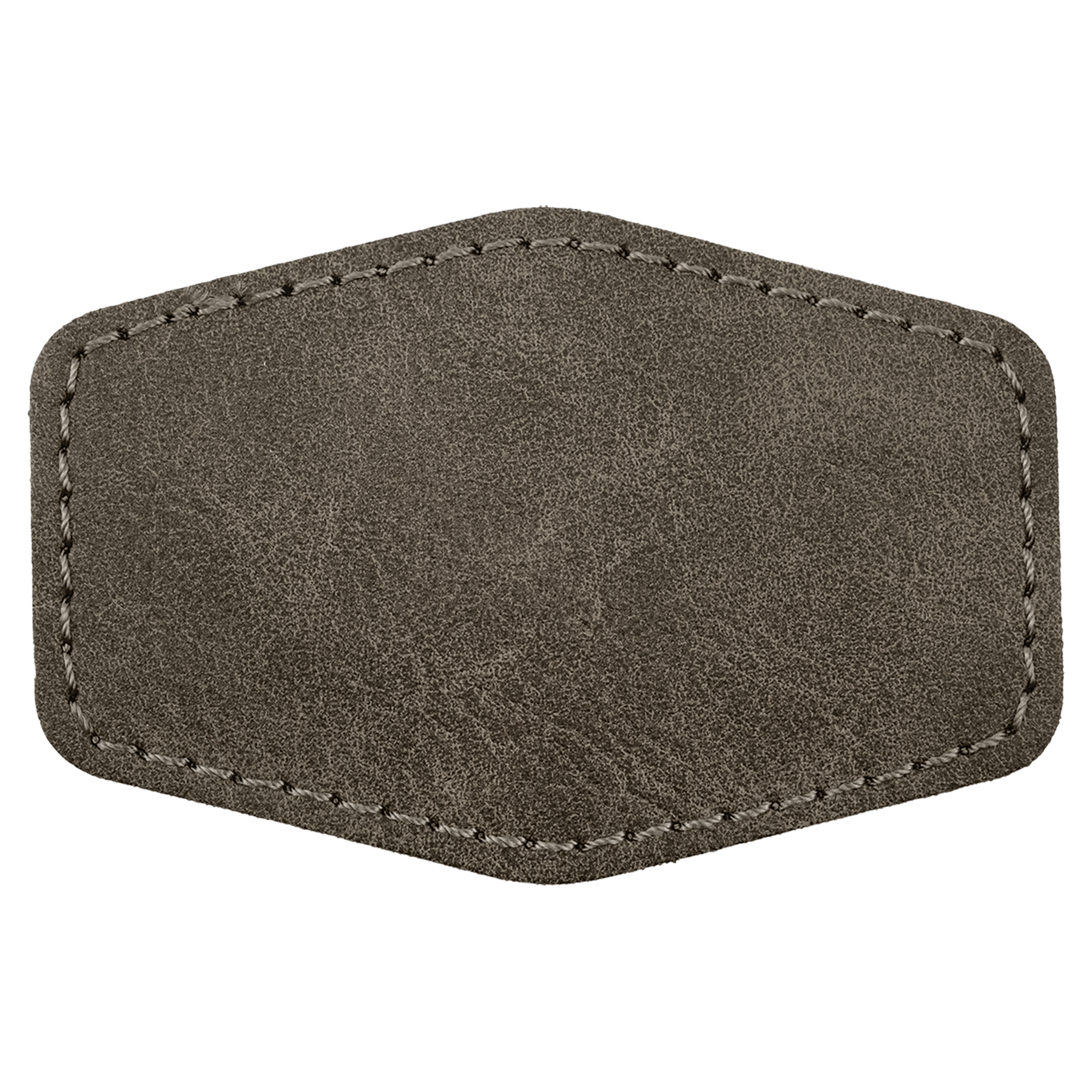 3" x 2" Dark Gray Hex Leatherette Patch with Pro Premier – item PTH923 image 2