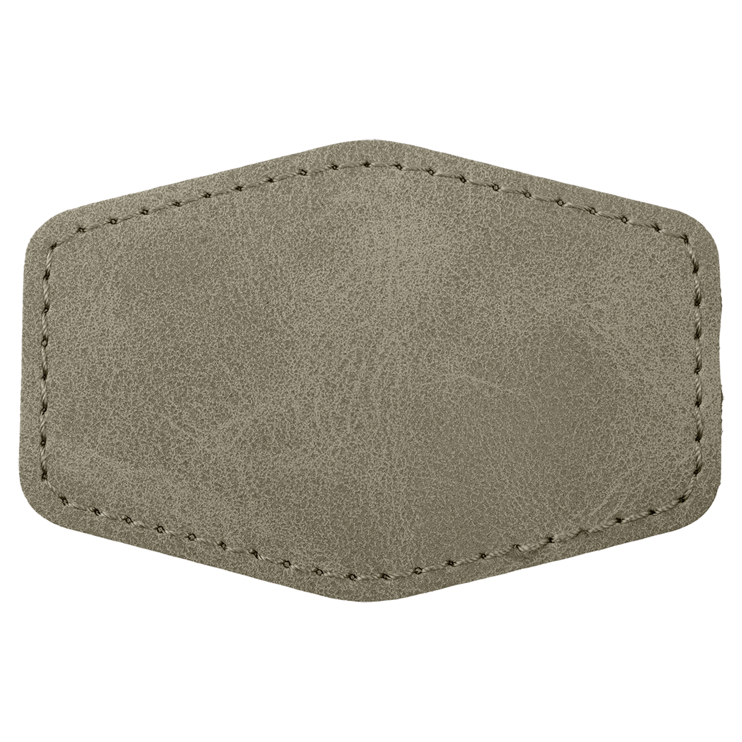 3" x 2" Light Green Hex Leatherette Patch with Pro Premier – item PTH925 image 2