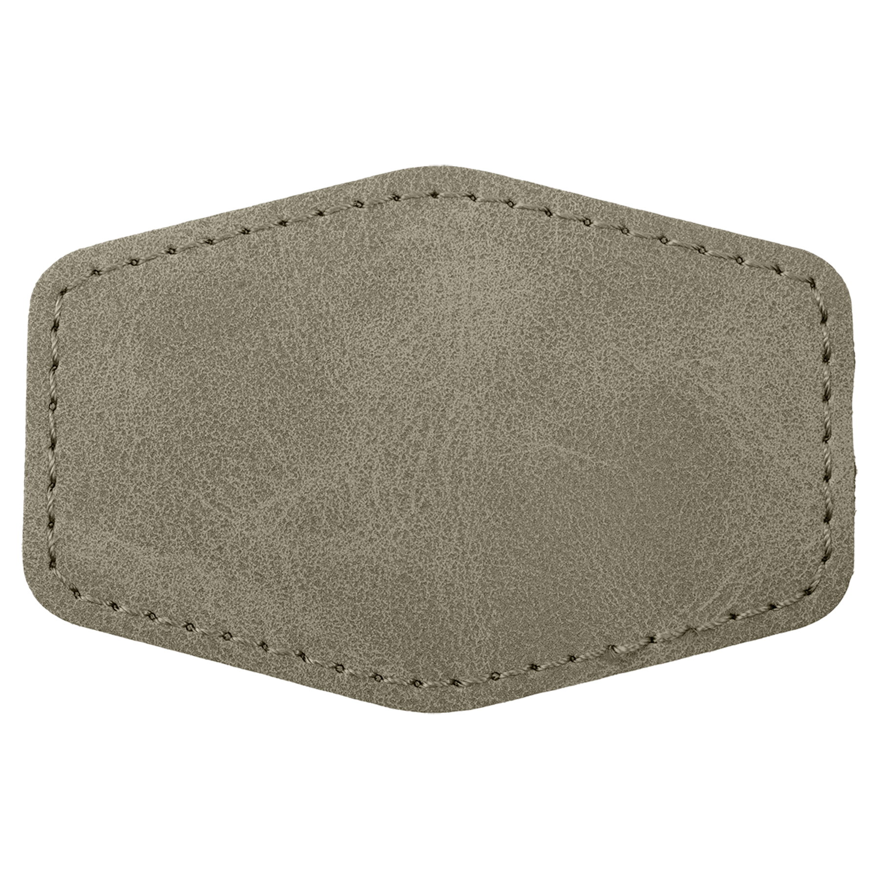 3" x 2" Light Green Hex Leatherette Patch with Pro Premier – item PTH925 image 2