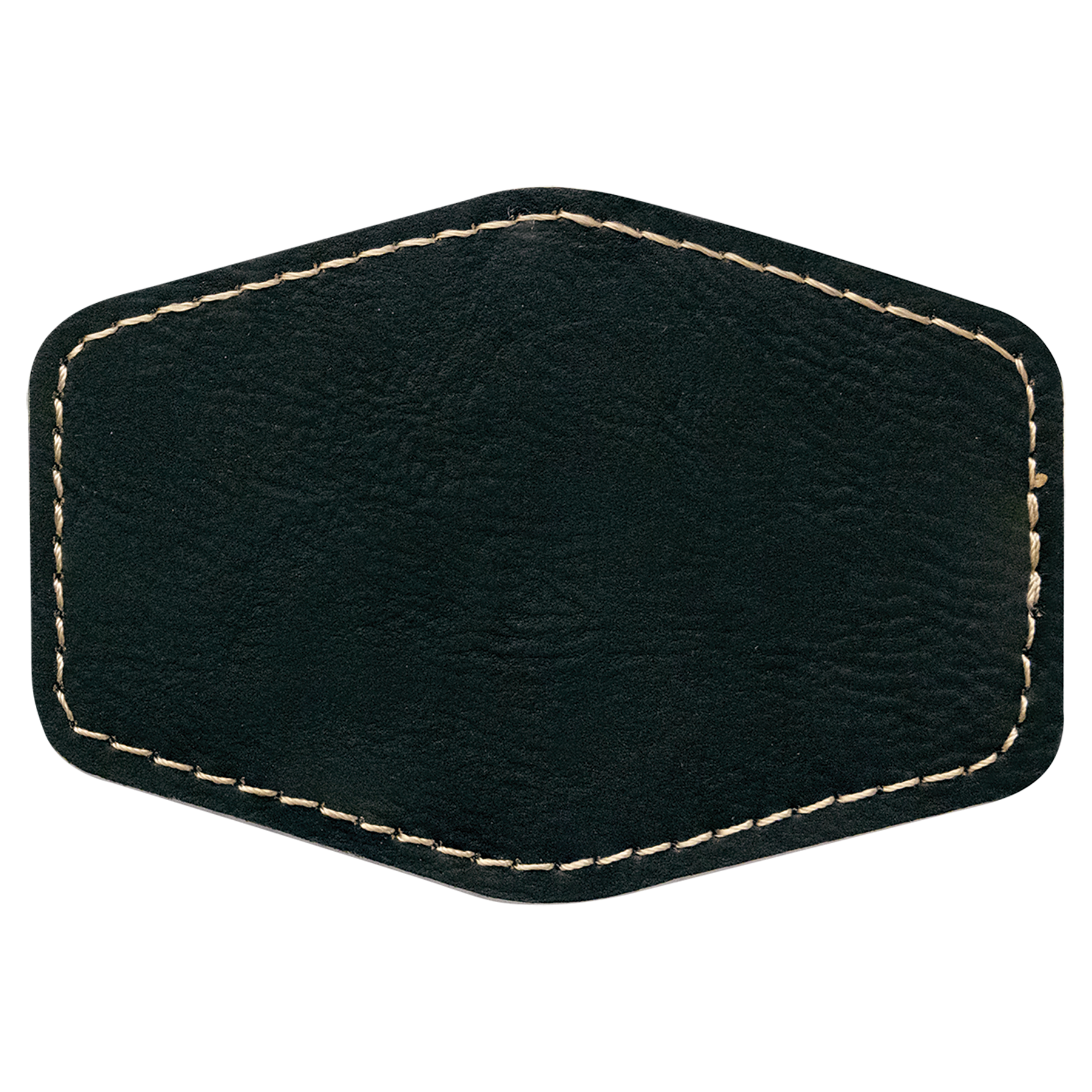 3.5" x 2.5" /Gold Hex Leatherette Patch with Kota Pro – item PTH956 image 2