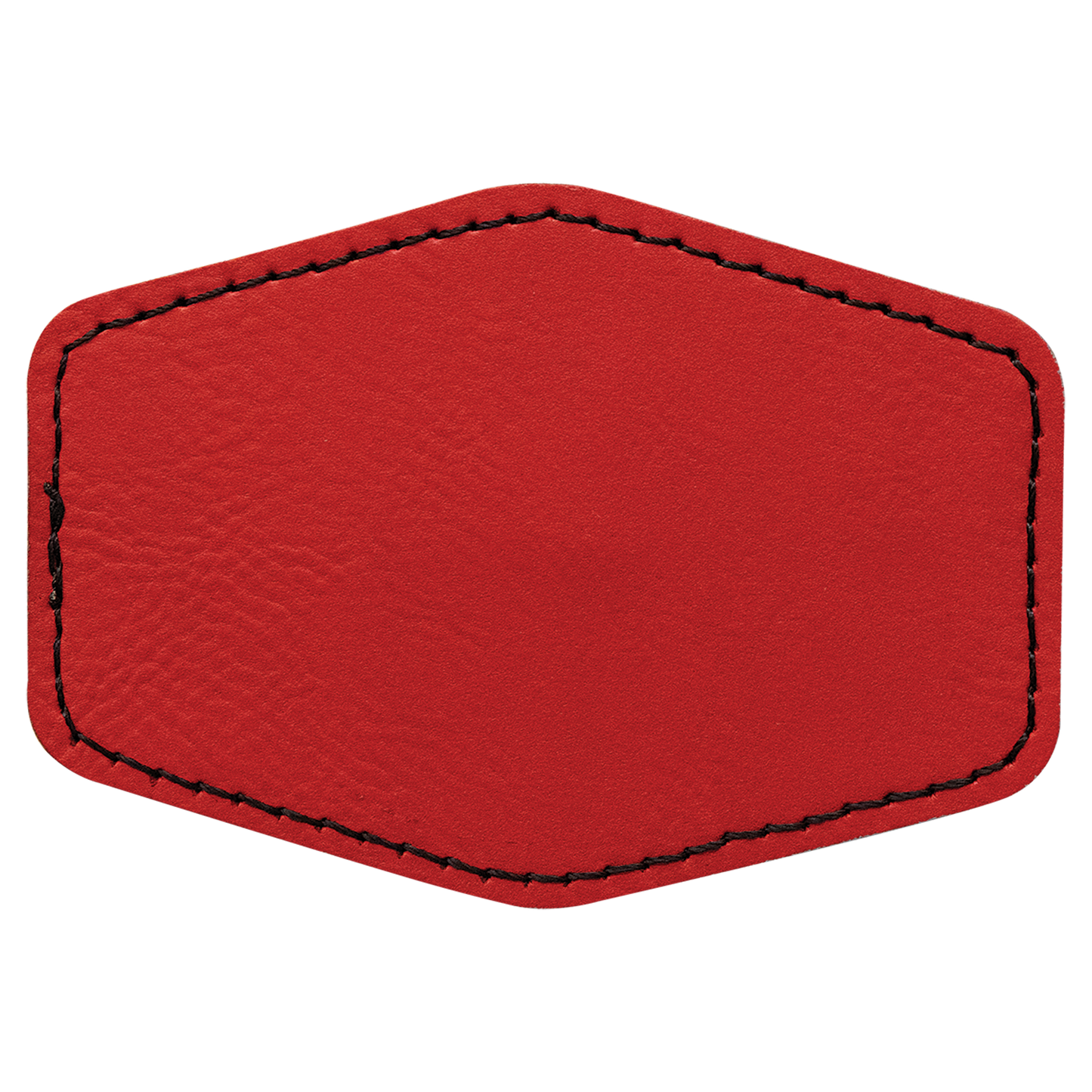3.5" x 2.5" Red Hex Leatherette Patch with Kota Pro Adhesive – item PTH961 image 2