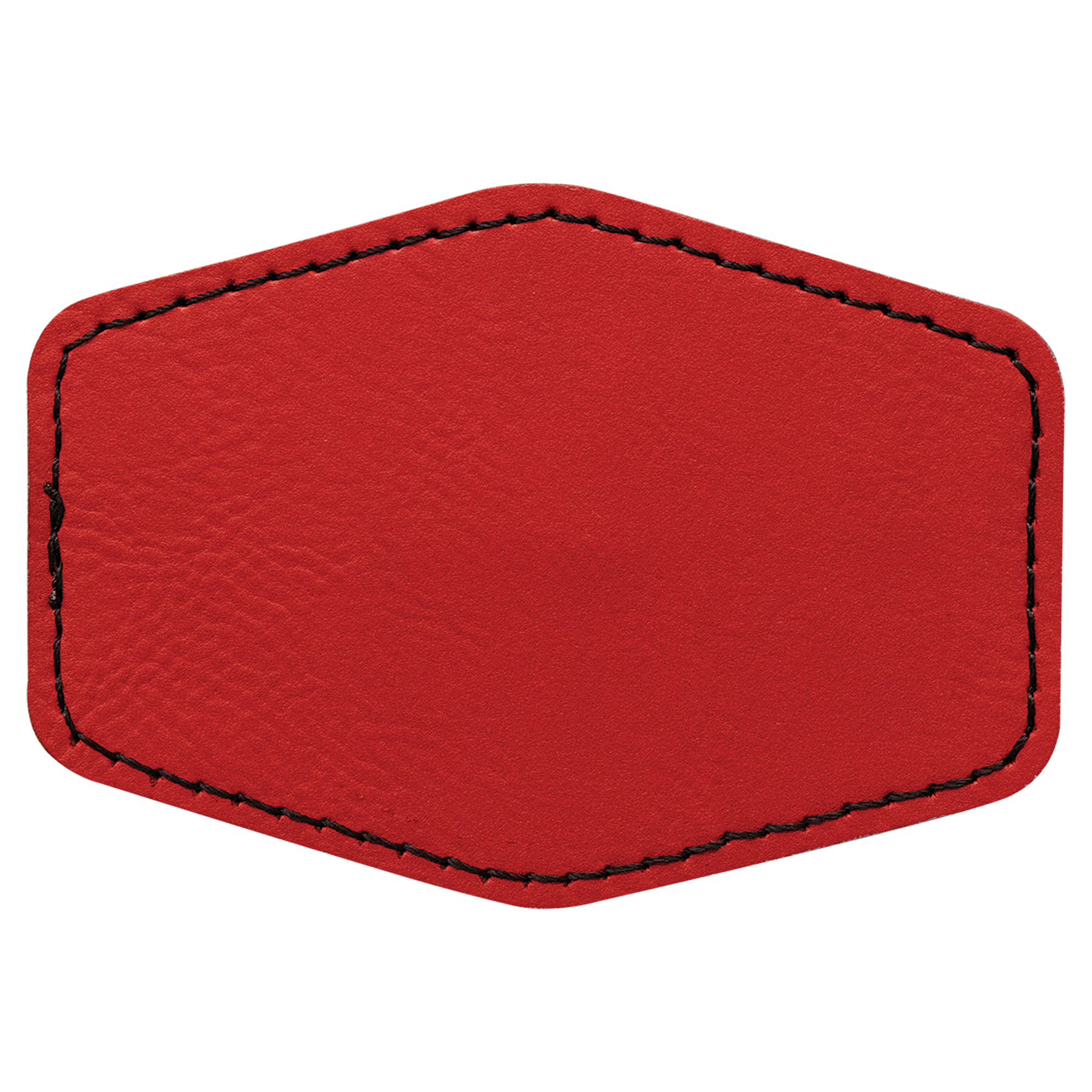 3.5" x 2.5" Red Hex Leatherette Patch with Kota Pro Adhesive – item PTH961 image 2