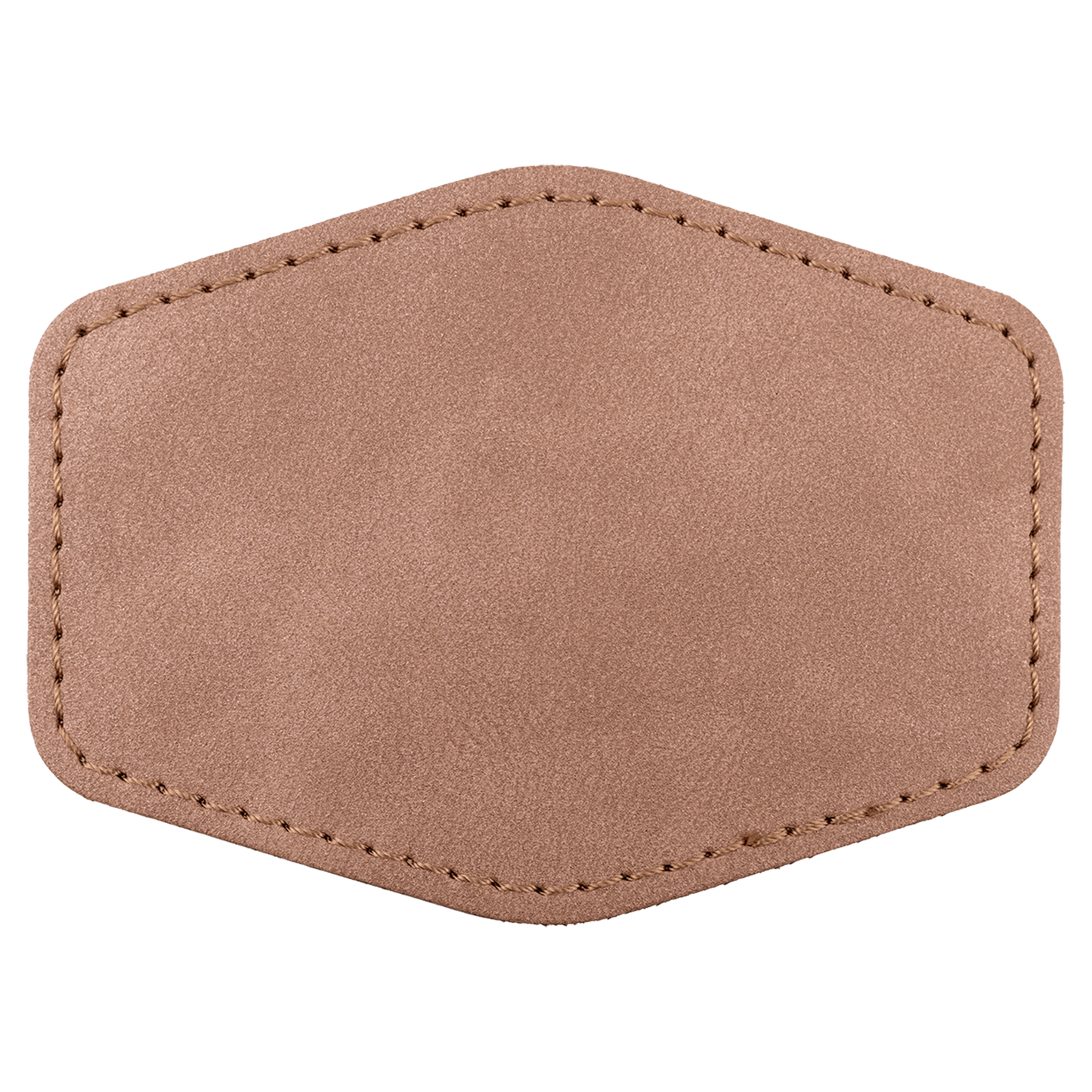 3.5" x 2.5" Blush Hex Leatherette Patch with Pro Premier – item PTH970 image 2