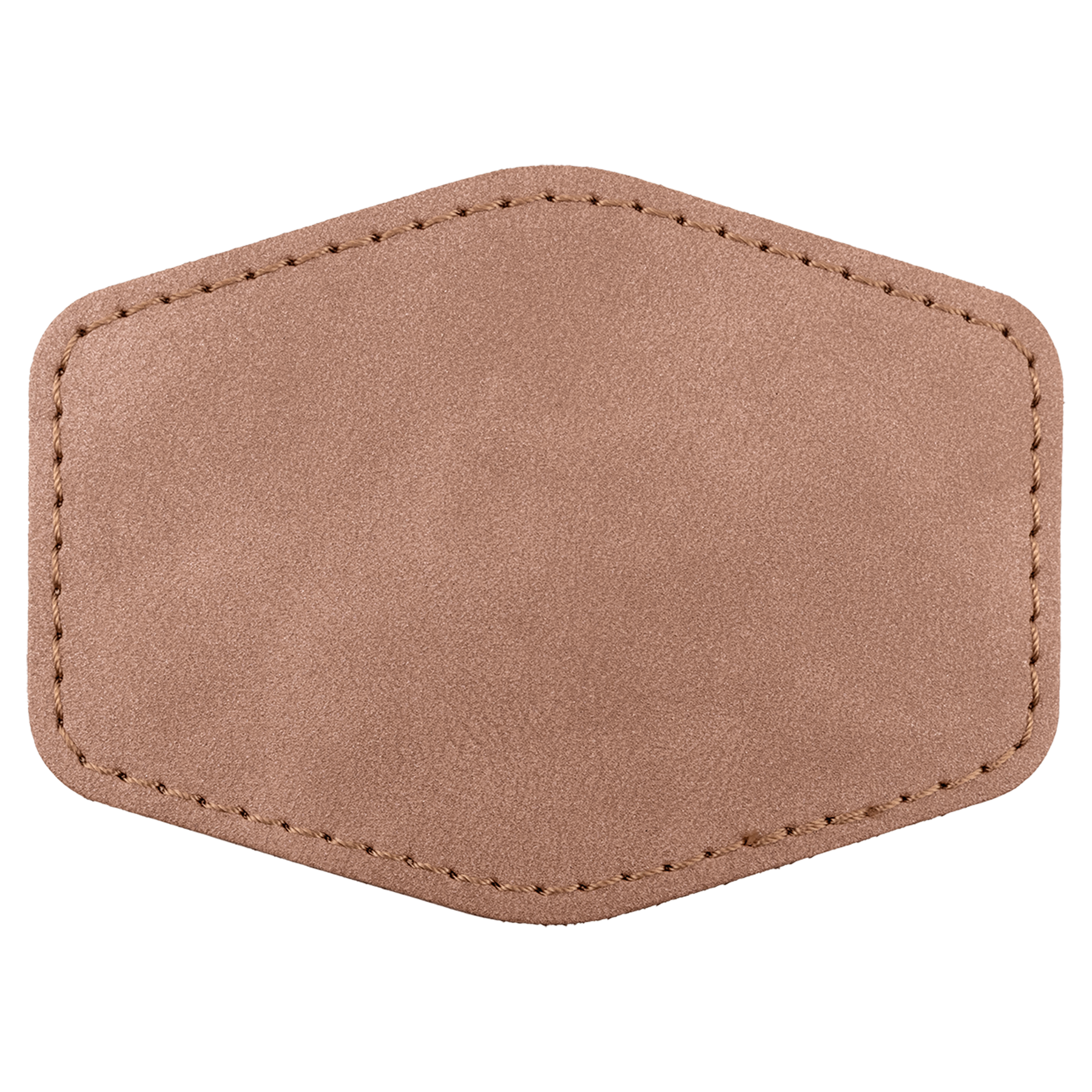 3.5" x 2.5" Blush Hex Leatherette Patch with Pro Premier – item PTH970 image 2