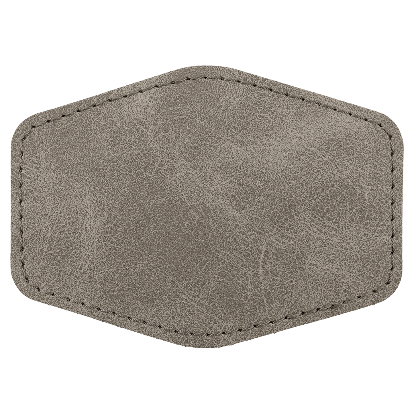 3.5" x 2.5" Gray Hex Leatherette Patch with Kota Pro Premier – item PTH972 image 2