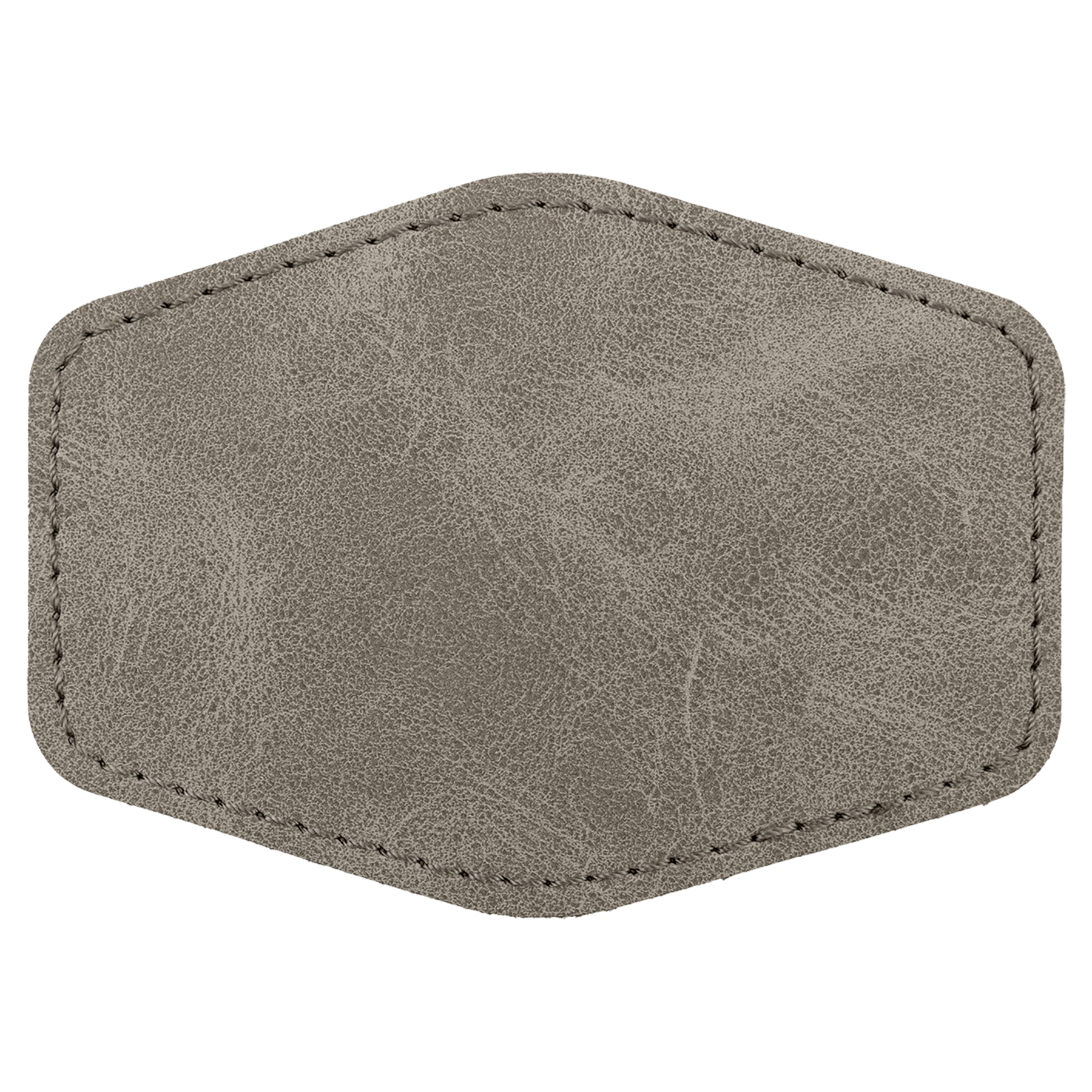 3.5" x 2.5" Gray Hex Leatherette Patch with Kota Pro Premier – item PTH972 image 2