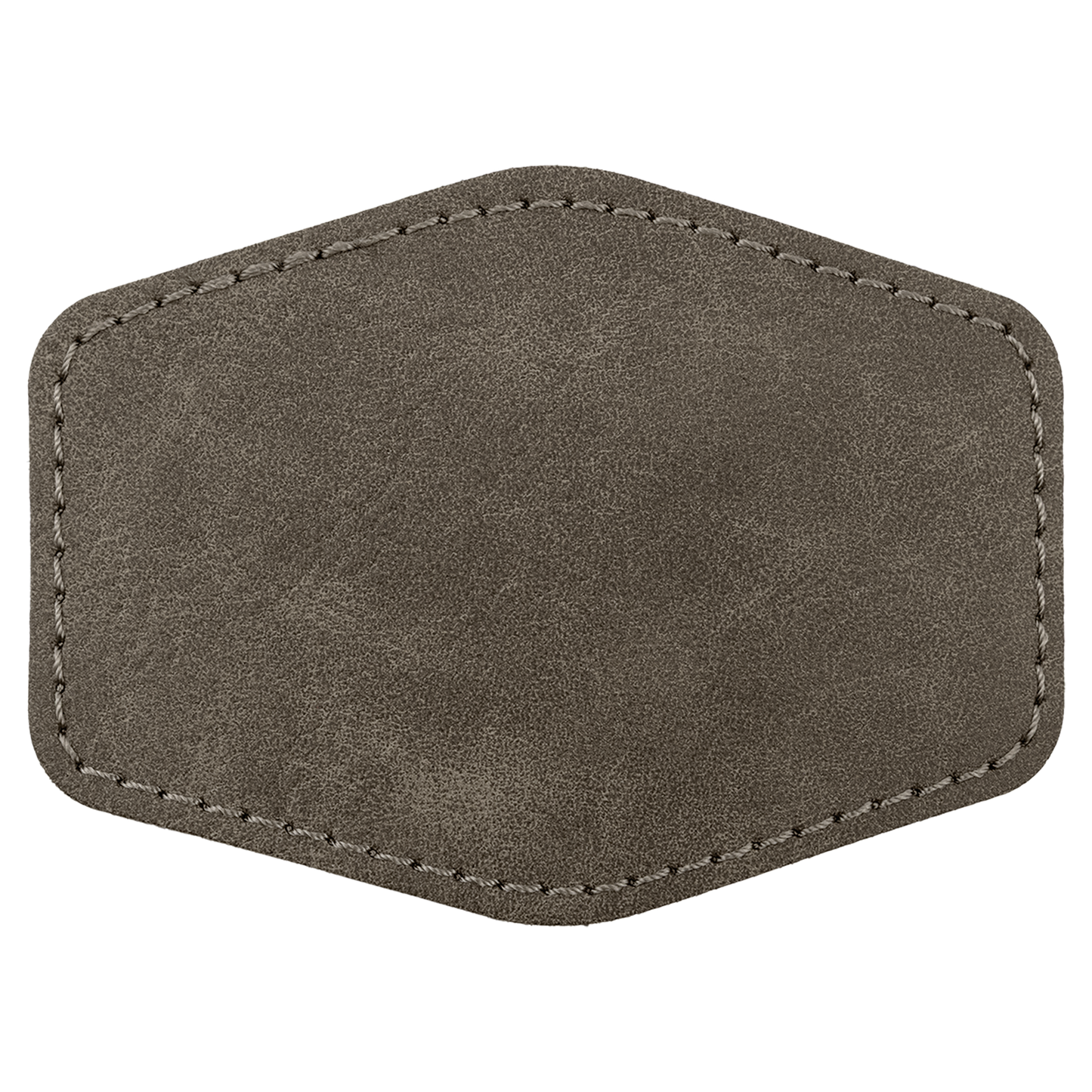 3.5" x 2.5" Dark Gray Hex Leatherette Patch with Pro Premier – item PTH973 image 2