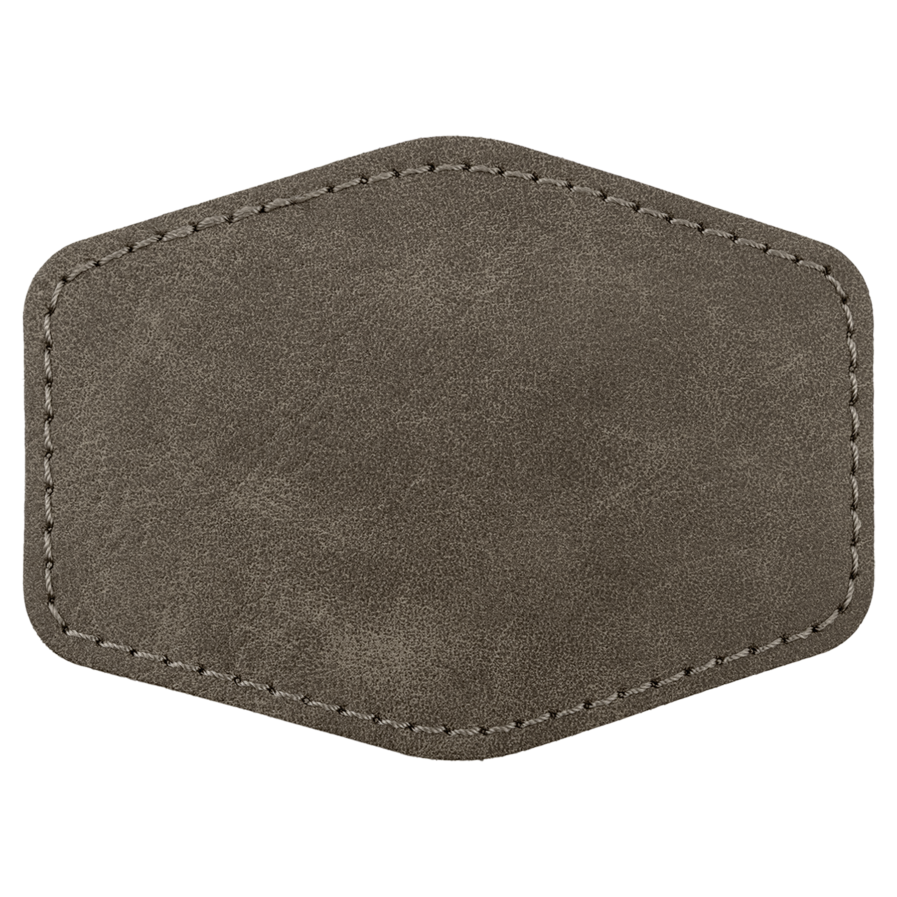 3.5" x 2.5" Dark Gray Hex Leatherette Patch with Pro Premier – item PTH973 image 2