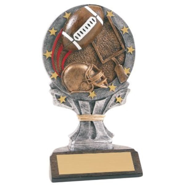 6.25" Footbal All-Star Resin Award – item R653