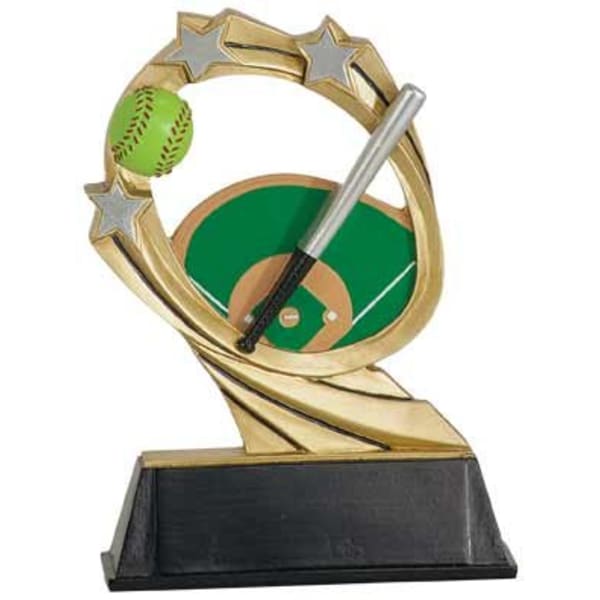 5.5" Cosmic Softball Resin Award – item RCM112