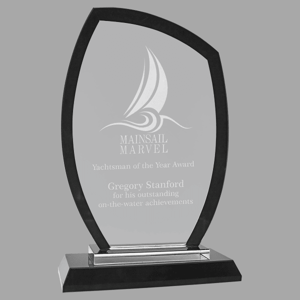 7.5" Peak Regal Glass Award – item RGL13BK