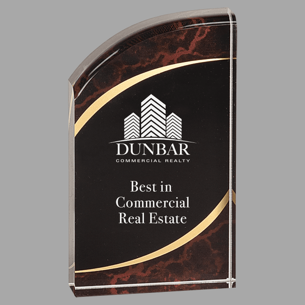 3.5" X 6 Rounded Acrylic Award – item RMS6RM image 3