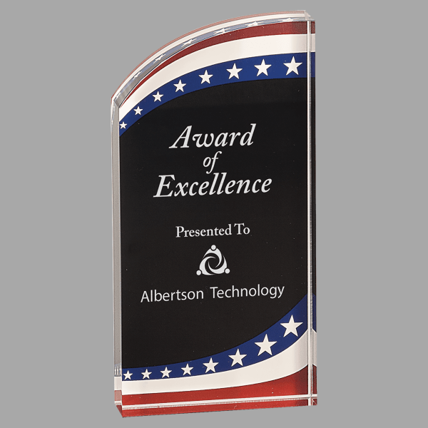 3.5" X 7 Rounded Acrylic Award – item RMS7SS image 4