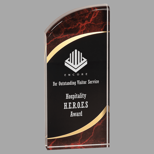 3.5" X 8 Rounded Acrylic Award – item RMS8RM image 3