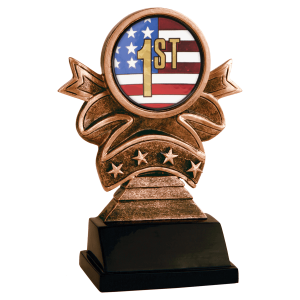 5.5" Ribbon 2" Holder Resin Award – item RR506