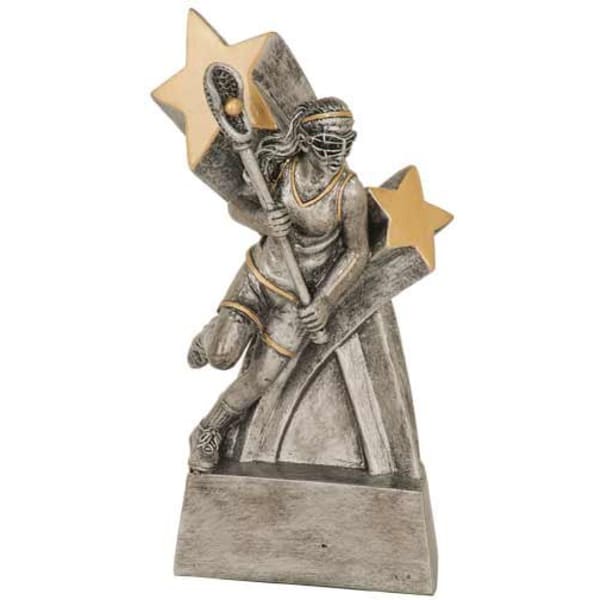 6" Super Star Female-Lacros Resin Award – item RSS117