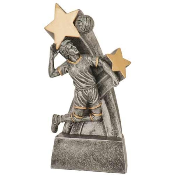 6" Super Star Male-Volleyball Resin Award – item RSS125