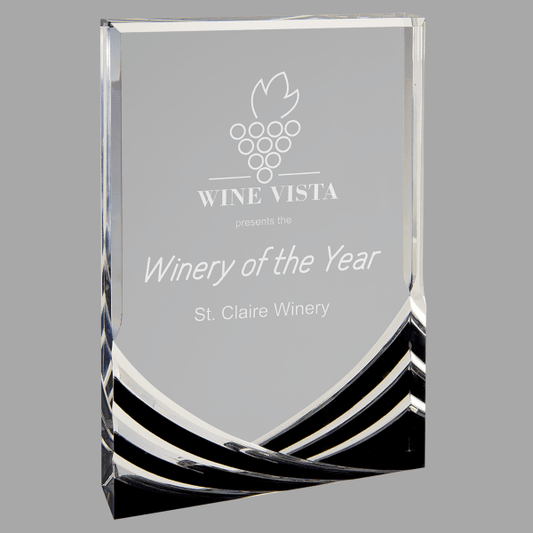 5" X 7" Rectangle Soaring Acrylic Award – item SA101BK