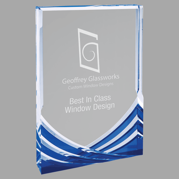 5" X 7" Rectangle Soaring Acrylic Award – item SA101BU image 2