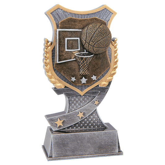 6" Basketball Shield Award – item SA602