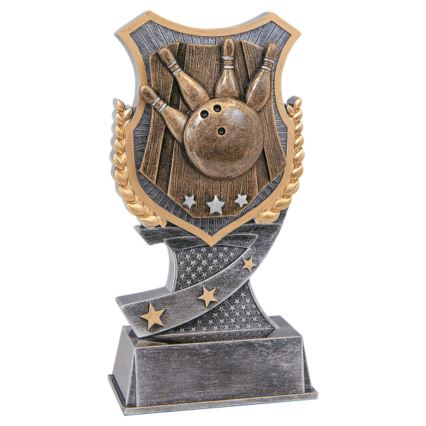 6" Bowling Shield Award – item SA603
