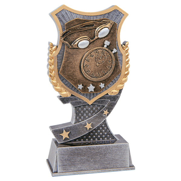 6" Swimming Shield Award – item SA608