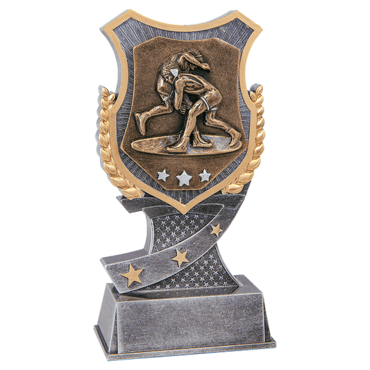6" Wrestling Shield Award – item SA610