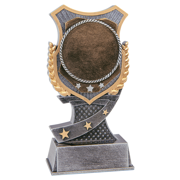 6" Shield Award,2" Holder – item SA611
