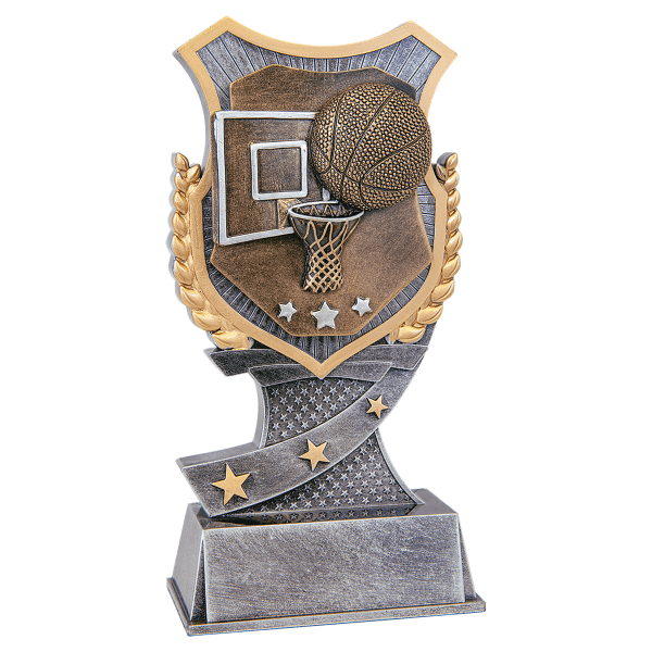 7" Basketball Shield Award – item SA702
