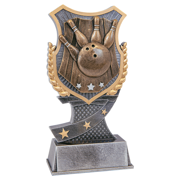 7" Bowling Shield Award – item SA703