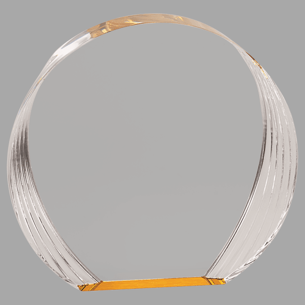 6.5" X 6 Round Acrylic Award – item SAS502G