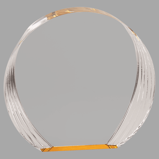 6.5" X 6 Round Acrylic Award – item SAS502G