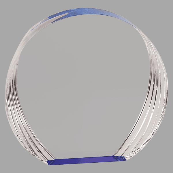 5-3/8 X 5 Round Acrylic Award – item SAS601BU image 2