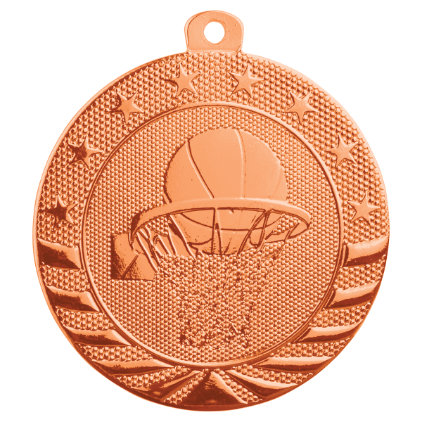 2" Basketball StarBrite Medal – item SB152 image 3