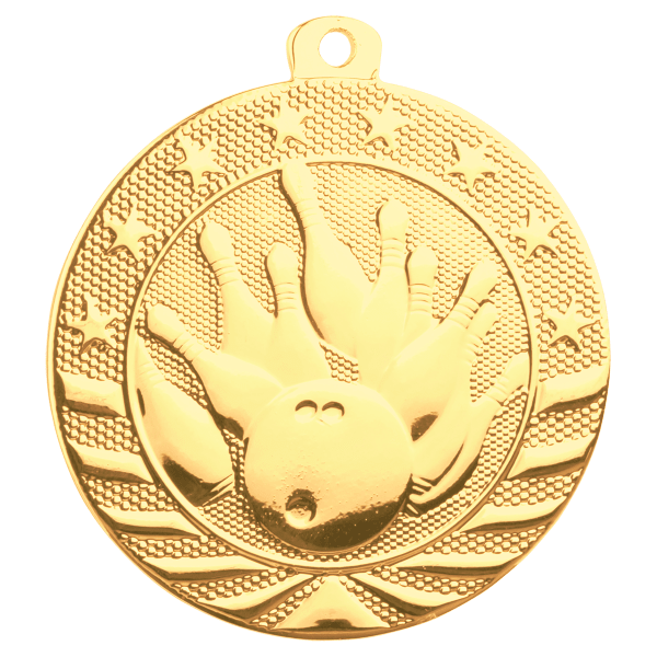 2" Bowling StarBrite Medal – item SB153
