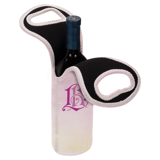 4.75" x 14.5" Sublimatable Insulated Wine Gift Bag – item SBL035